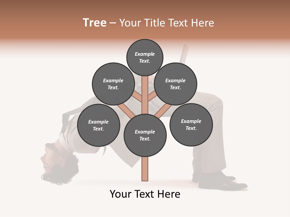 A Man With A Laptop On His Back PowerPoint Template