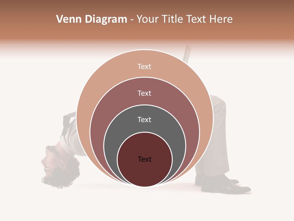 A Man With A Laptop On His Back PowerPoint Template