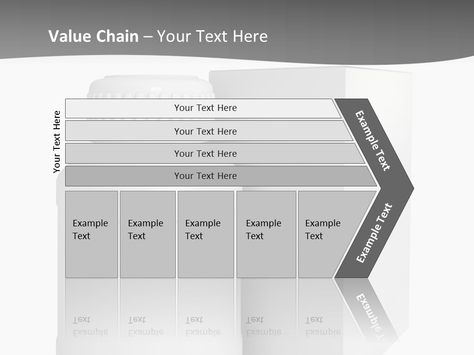 A White Bottle With A White Cap Next To A White Box PowerPoint Template