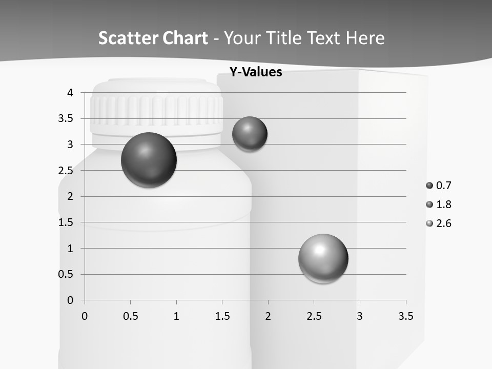 A White Bottle With A White Cap Next To A White Box PowerPoint Template