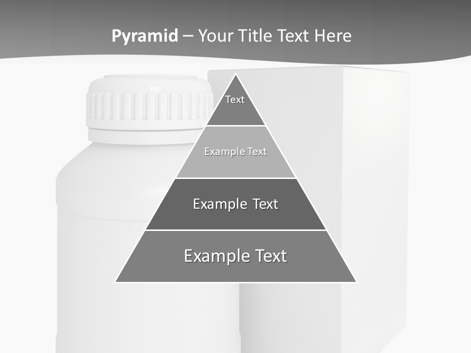 A White Bottle With A White Cap Next To A White Box PowerPoint Template