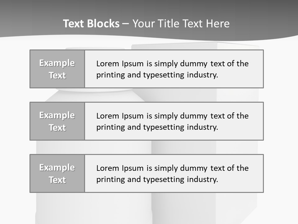 A White Bottle With A White Cap Next To A White Box PowerPoint Template