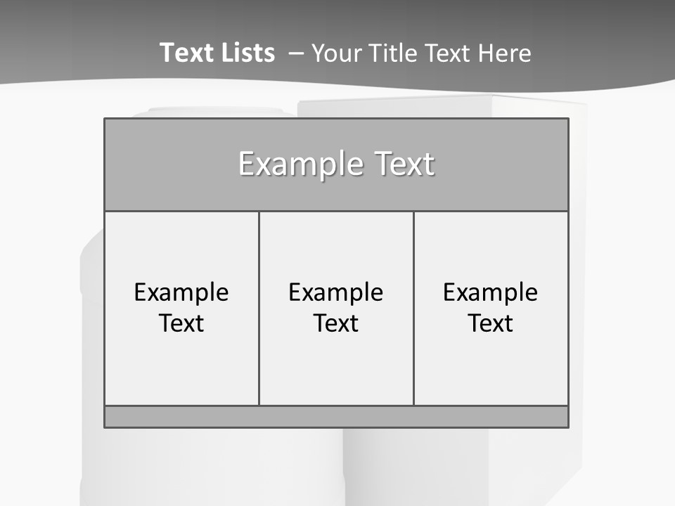 A White Bottle With A White Cap Next To A White Box PowerPoint Template