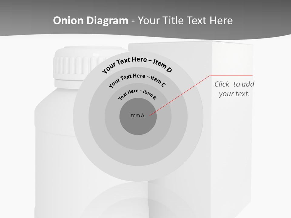 A White Bottle With A White Cap Next To A White Box PowerPoint Template