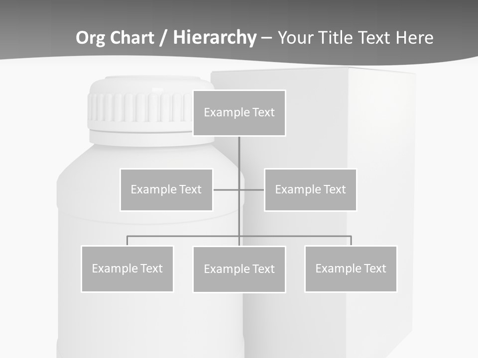 A White Bottle With A White Cap Next To A White Box PowerPoint Template