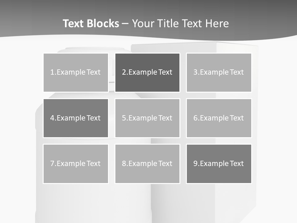 A White Bottle With A White Cap Next To A White Box PowerPoint Template