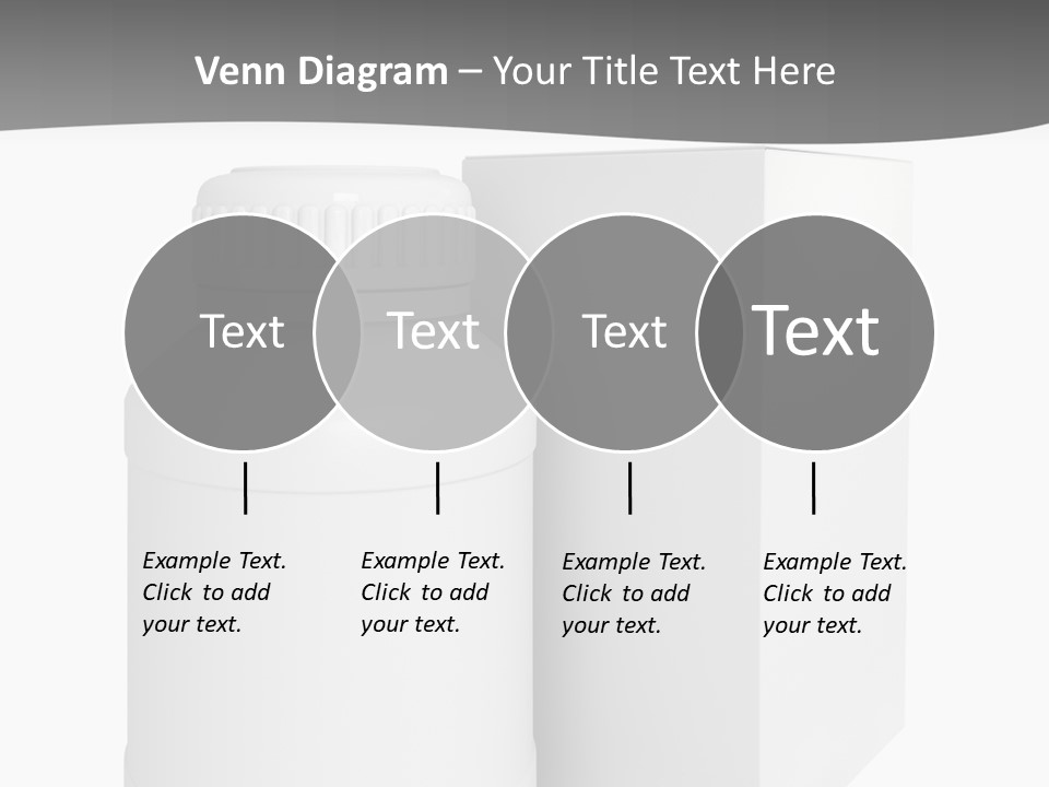 A White Bottle With A White Cap Next To A White Box PowerPoint Template