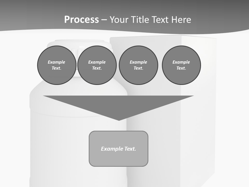 A White Bottle With A White Cap Next To A White Box PowerPoint Template