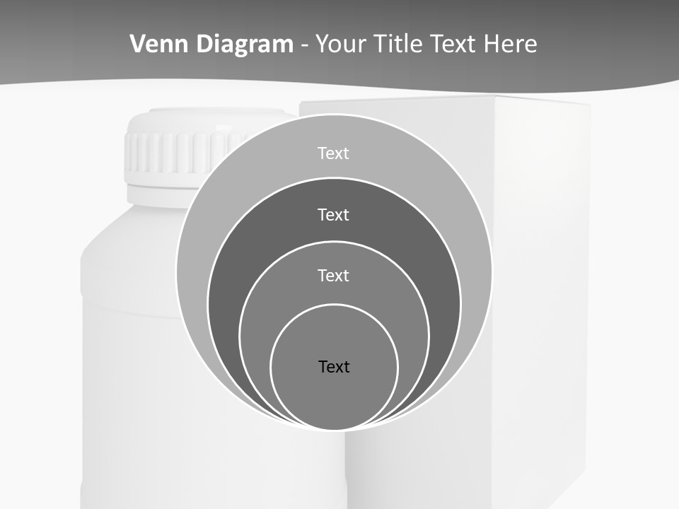 A White Bottle With A White Cap Next To A White Box PowerPoint Template