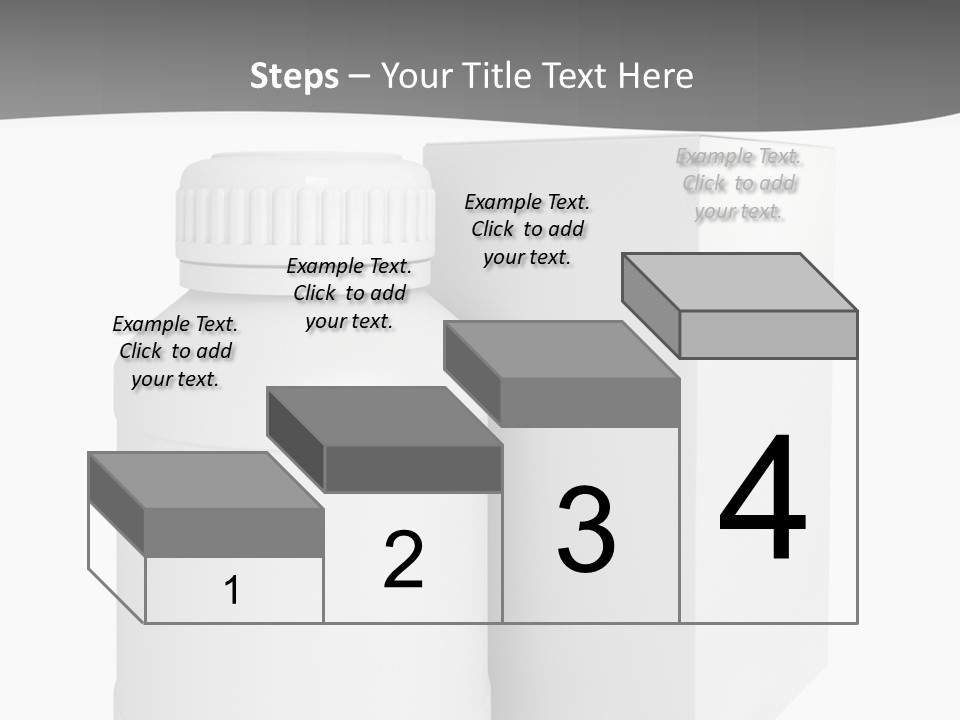 A White Bottle With A White Cap Next To A White Box PowerPoint Template