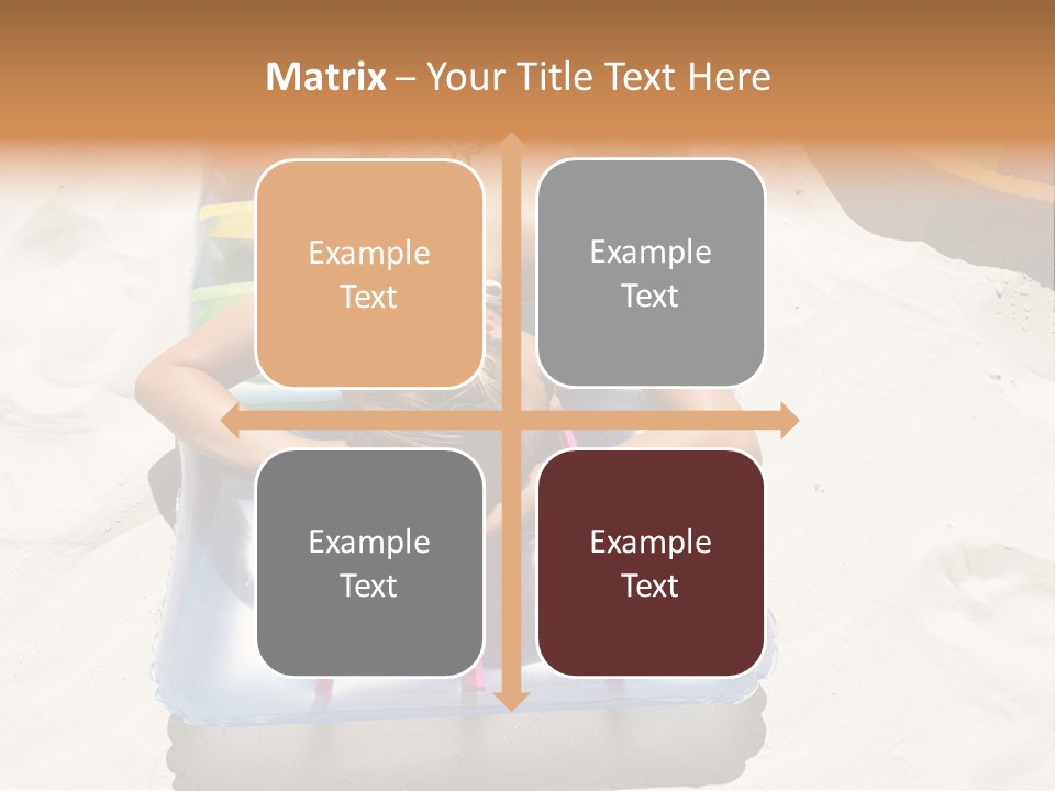 A Woman In A Bikini Laying On An Inflatable Pool PowerPoint Template