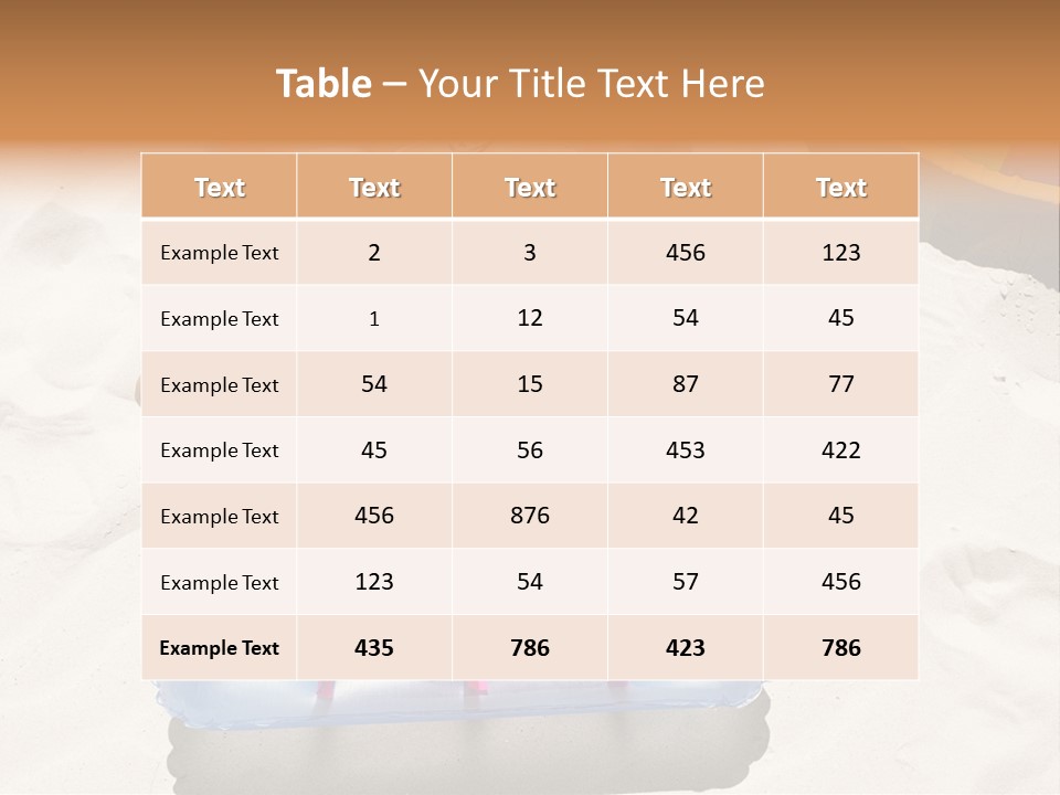 A Woman In A Bikini Laying On An Inflatable Pool PowerPoint Template