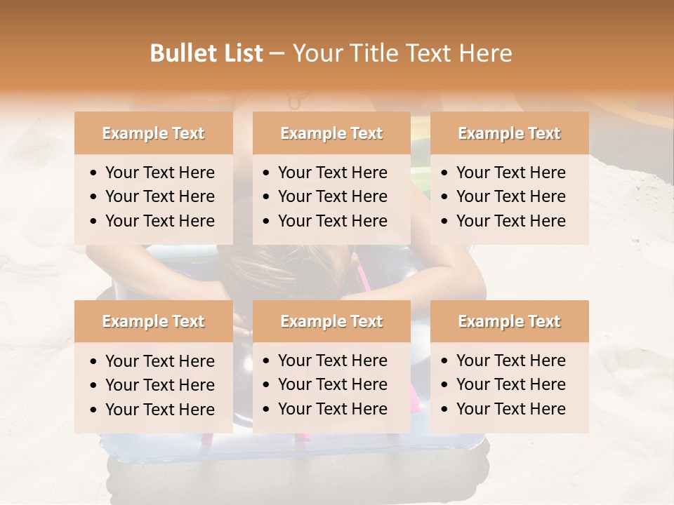 A Woman In A Bikini Laying On An Inflatable Pool PowerPoint Template