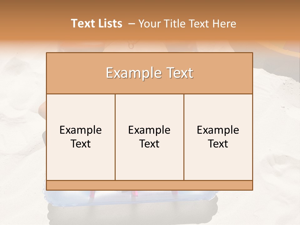 A Woman In A Bikini Laying On An Inflatable Pool PowerPoint Template