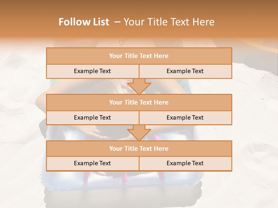 A Woman In A Bikini Laying On An Inflatable Pool PowerPoint Template