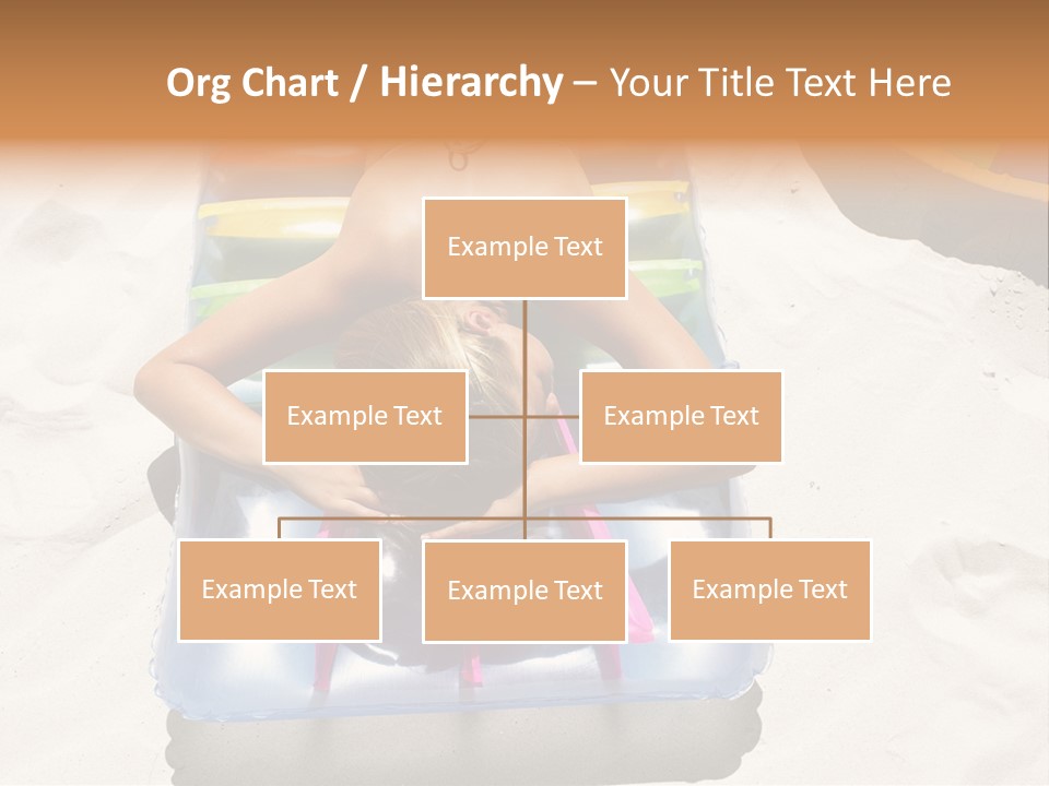 A Woman In A Bikini Laying On An Inflatable Pool PowerPoint Template