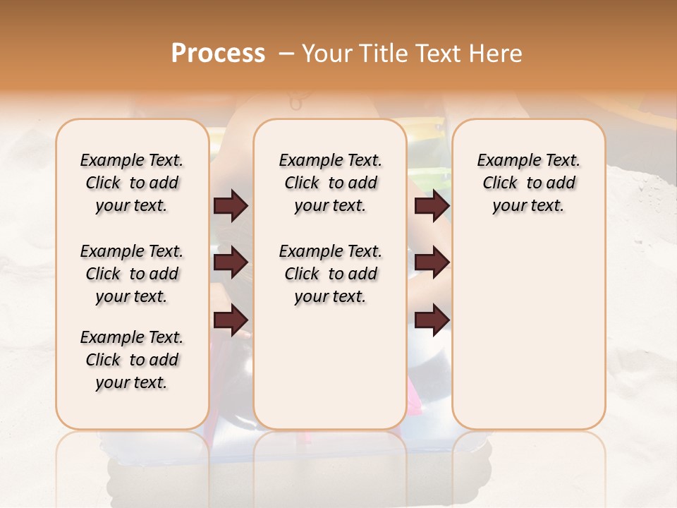 A Woman In A Bikini Laying On An Inflatable Pool PowerPoint Template