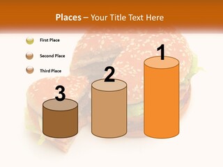 A Hamburger With A Bite Taken Out Of It PowerPoint Template
