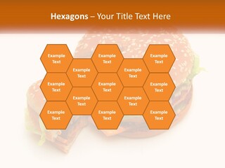 A Hamburger With A Bite Taken Out Of It PowerPoint Template