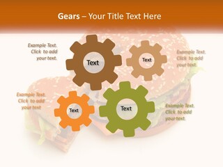 A Hamburger With A Bite Taken Out Of It PowerPoint Template