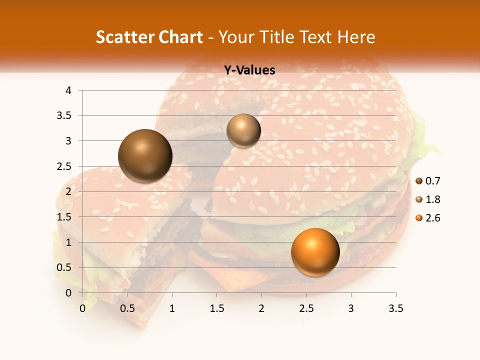 A Hamburger With A Bite Taken Out Of It PowerPoint Template