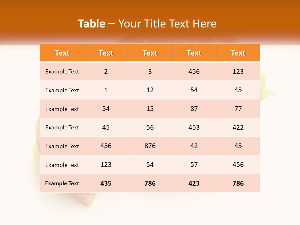 A Hamburger With A Bite Taken Out Of It PowerPoint Template