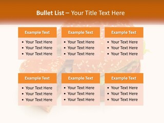 A Hamburger With A Bite Taken Out Of It PowerPoint Template