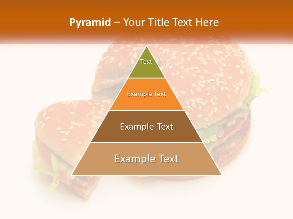 A Hamburger With A Bite Taken Out Of It PowerPoint Template