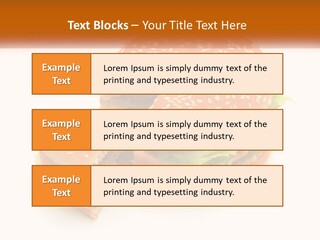 A Hamburger With A Bite Taken Out Of It PowerPoint Template