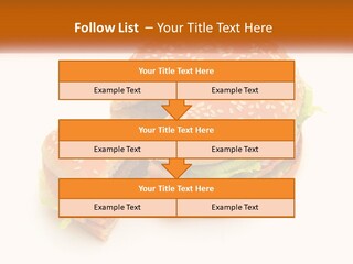 A Hamburger With A Bite Taken Out Of It PowerPoint Template