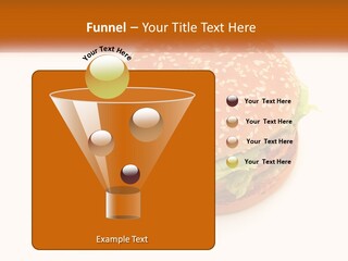 A Hamburger With A Bite Taken Out Of It PowerPoint Template