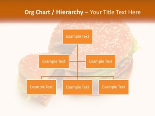 A Hamburger With A Bite Taken Out Of It PowerPoint Template