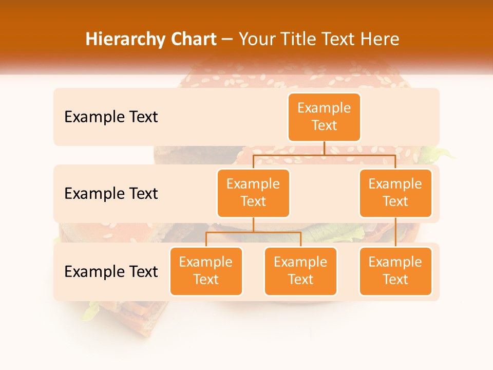 A Hamburger With A Bite Taken Out Of It PowerPoint Template