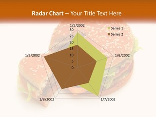 A Hamburger With A Bite Taken Out Of It PowerPoint Template