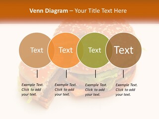 A Hamburger With A Bite Taken Out Of It PowerPoint Template