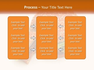 A Hamburger With A Bite Taken Out Of It PowerPoint Template