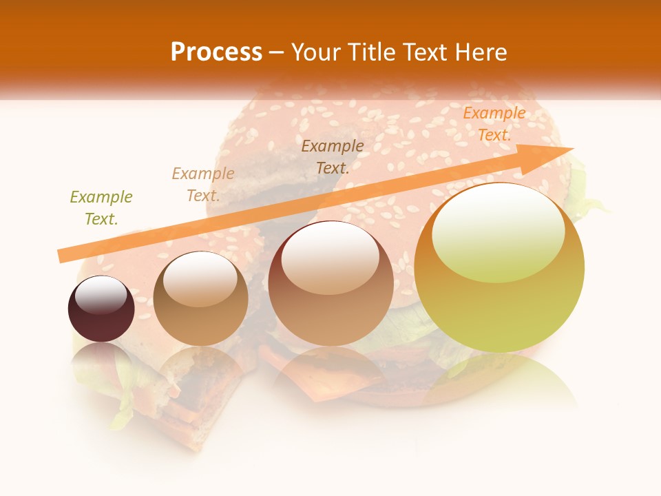 A Hamburger With A Bite Taken Out Of It PowerPoint Template