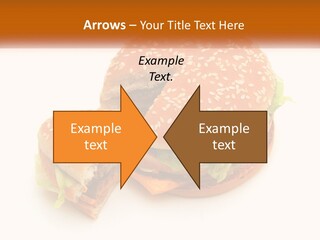 A Hamburger With A Bite Taken Out Of It PowerPoint Template