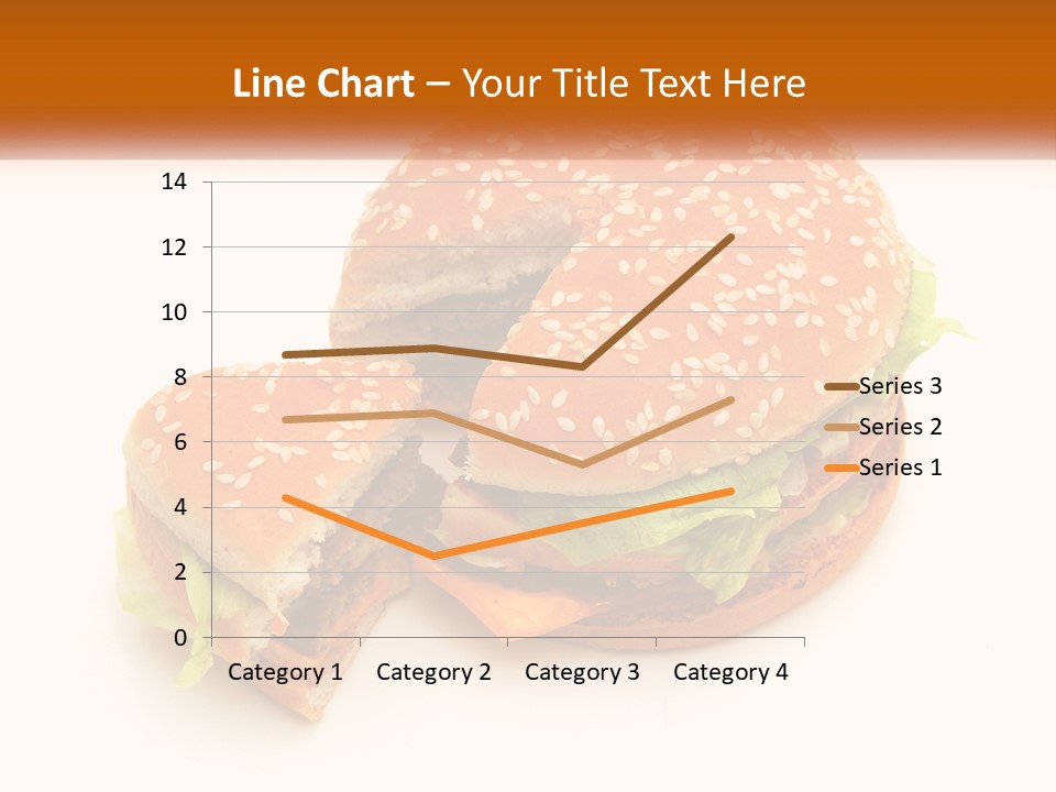 A Hamburger With A Bite Taken Out Of It PowerPoint Template