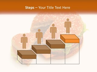 A Hamburger With A Bite Taken Out Of It PowerPoint Template