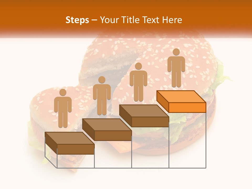 A Hamburger With A Bite Taken Out Of It PowerPoint Template