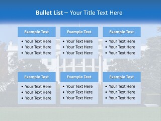 A Picture Of The White House In Washington D C PowerPoint Template