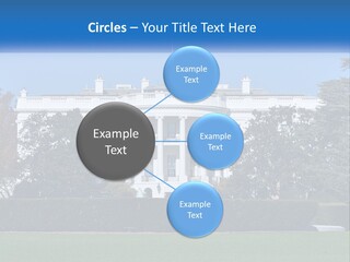 A Picture Of The White House In Washington D C PowerPoint Template