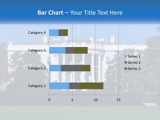 A Picture Of The White House In Washington D C PowerPoint Template