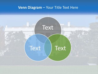 A Picture Of The White House In Washington D C PowerPoint Template