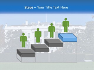 A Picture Of The White House In Washington D C PowerPoint Template