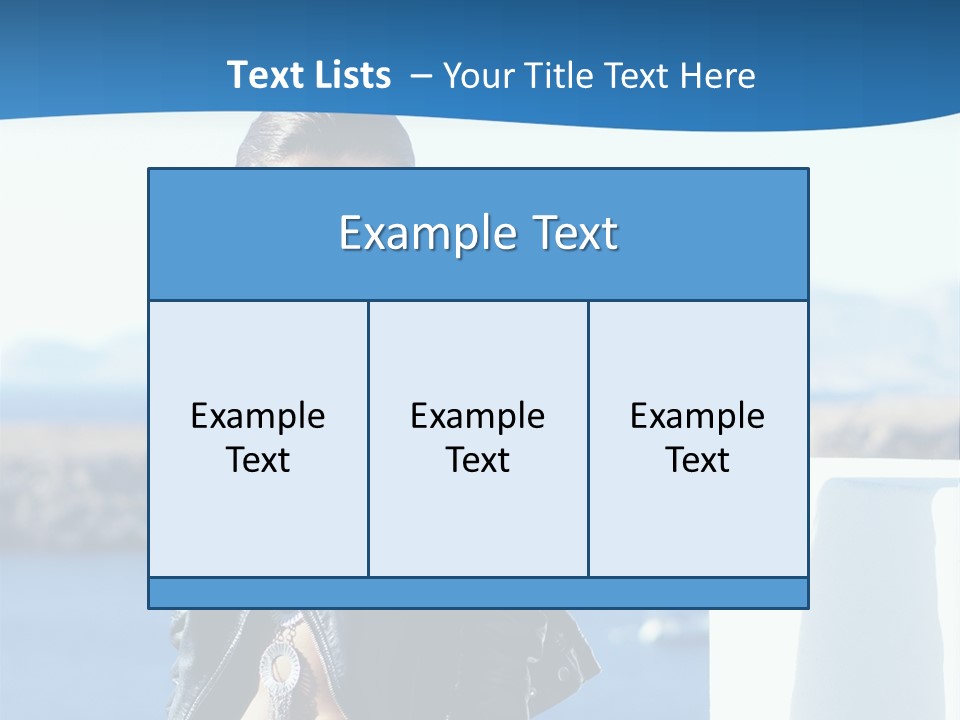 A Woman In A Leather Jacket Is Posing For A Picture PowerPoint Template