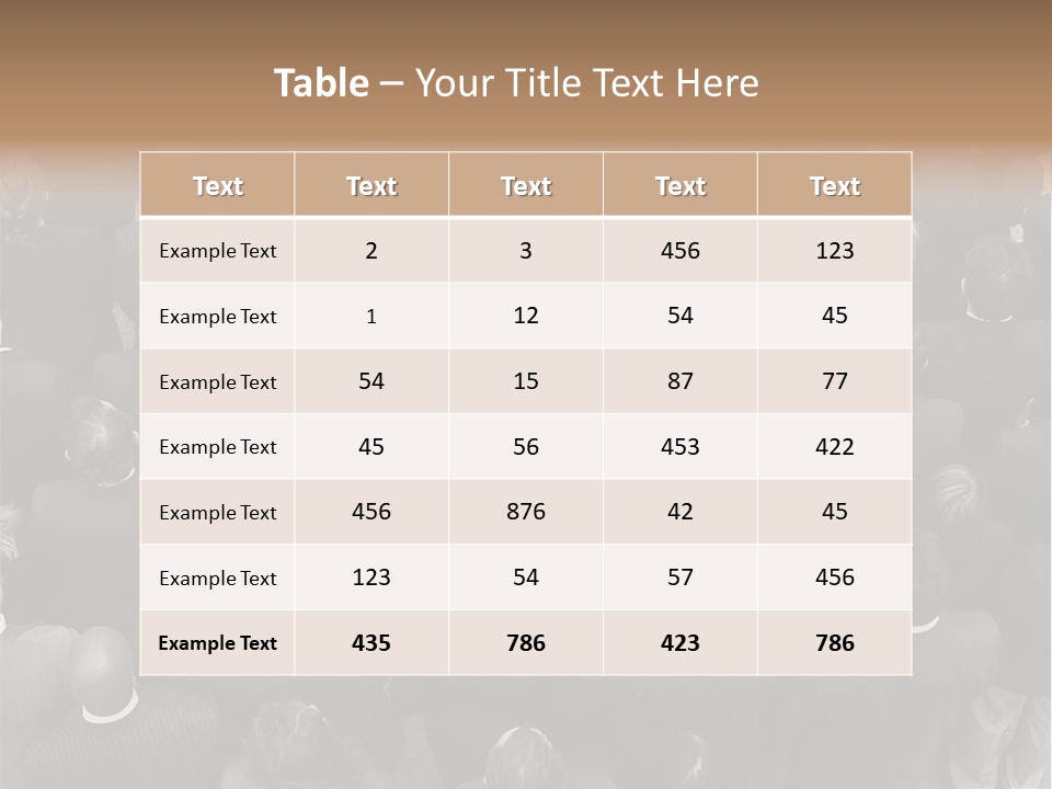 A Man In A Suit Standing In Front Of A Crowd Of People PowerPoint Template