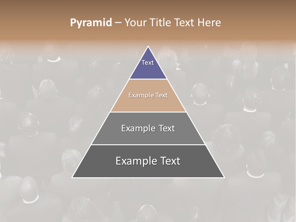 A Man In A Suit Standing In Front Of A Crowd Of People PowerPoint Template