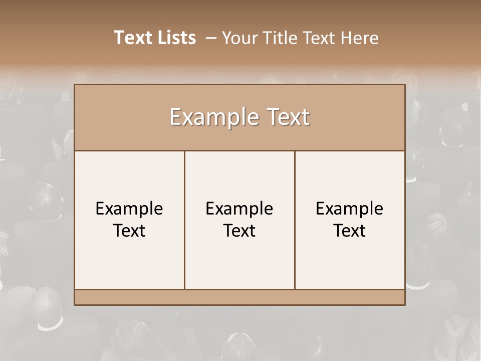 A Man In A Suit Standing In Front Of A Crowd Of People PowerPoint Template